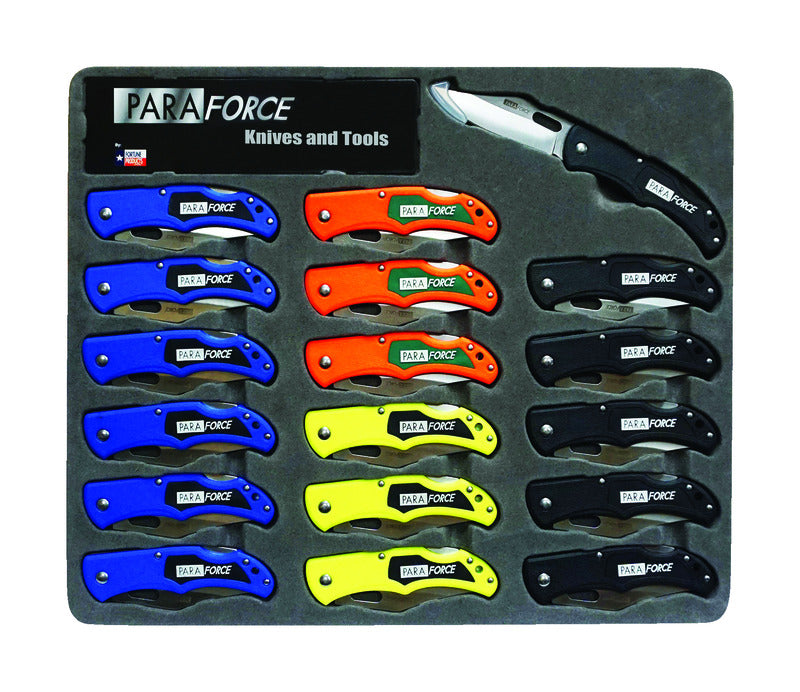 FORTUNE PRODUCTS INC, AccuSharp PARAFORCE Assorted 420 Steel 15 in. Folding Knife (Pack of 18)