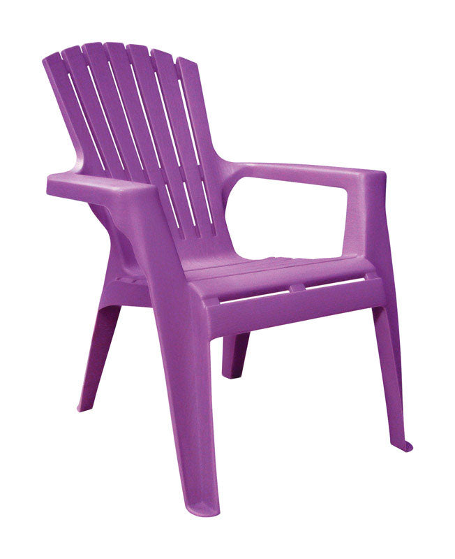 ADAMS MFG CORP, Adams Kids Adirondack Bright Violet Polypropylene Frame Adirondack Chair
