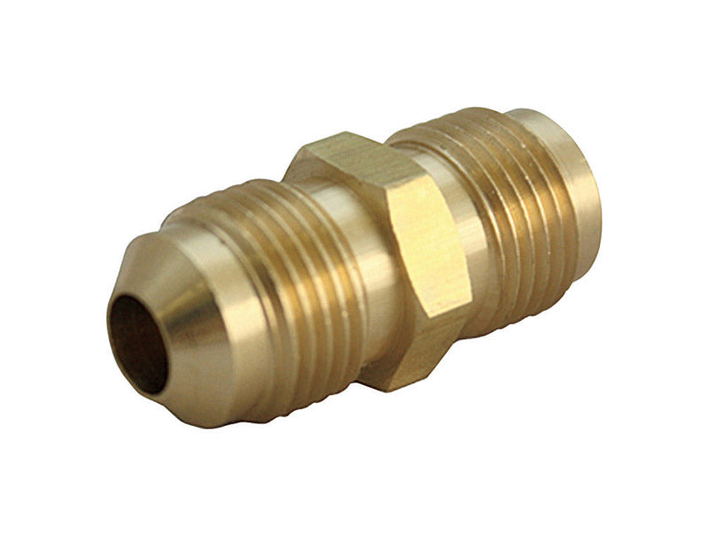 JMF COMPANY, JMF 1/2 in. Flare x 1/2 in. Dia. Flare Yellow Brass Union (Pack of 5)