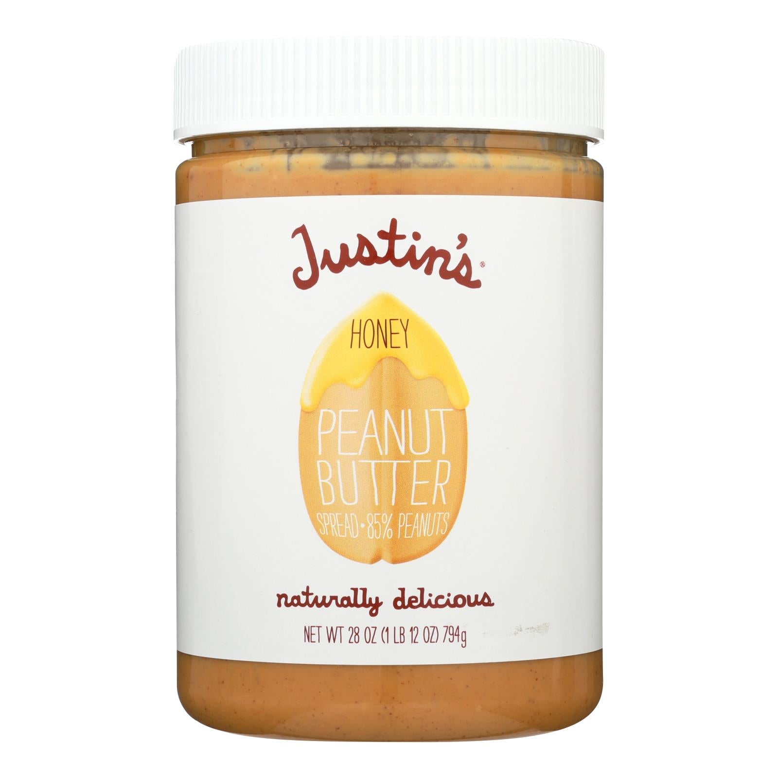 Justin'S Nut Butter, Justin's Nut Butter Peanut Butter - Honey - Case of 6 - 28 oz. (Pack of 6)