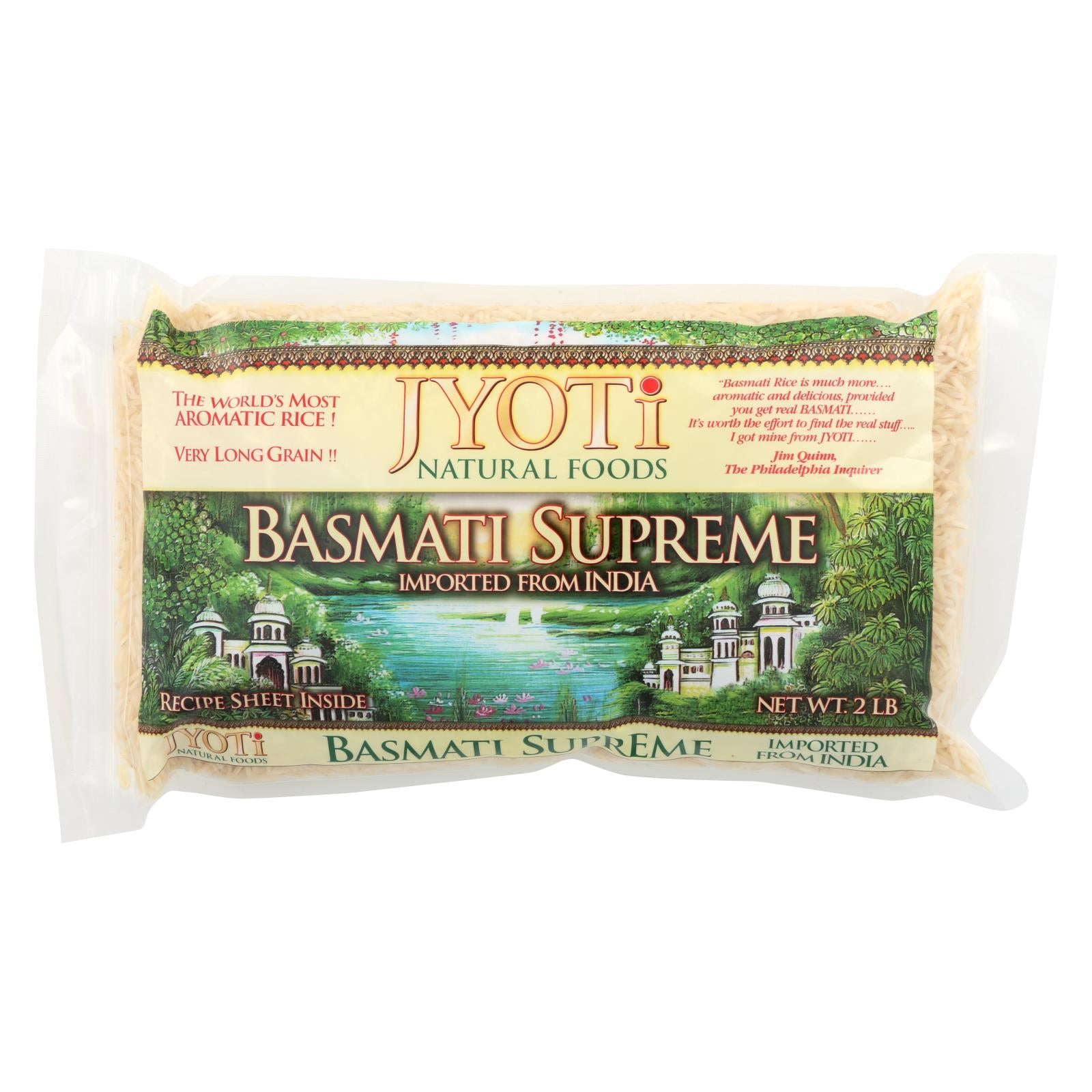 Jyoti Cuisine India, Jyoti Cuisine India Basmati Supreme Rice - Case of 6 - 32 oz. (Pack of 6)