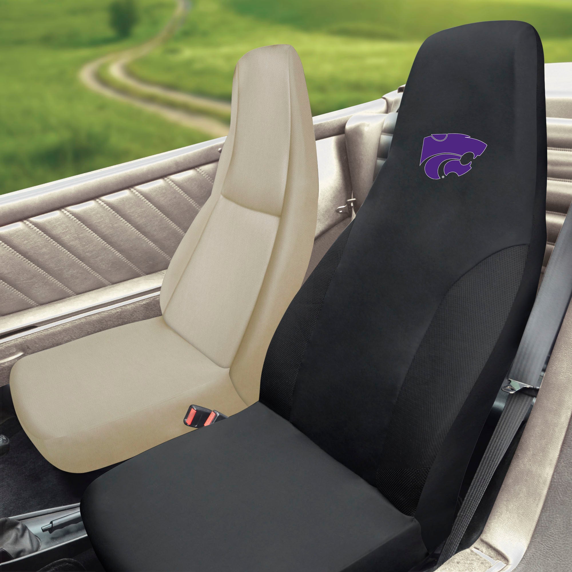 FANMATS, Kansas State University Embroidered Seat Cover