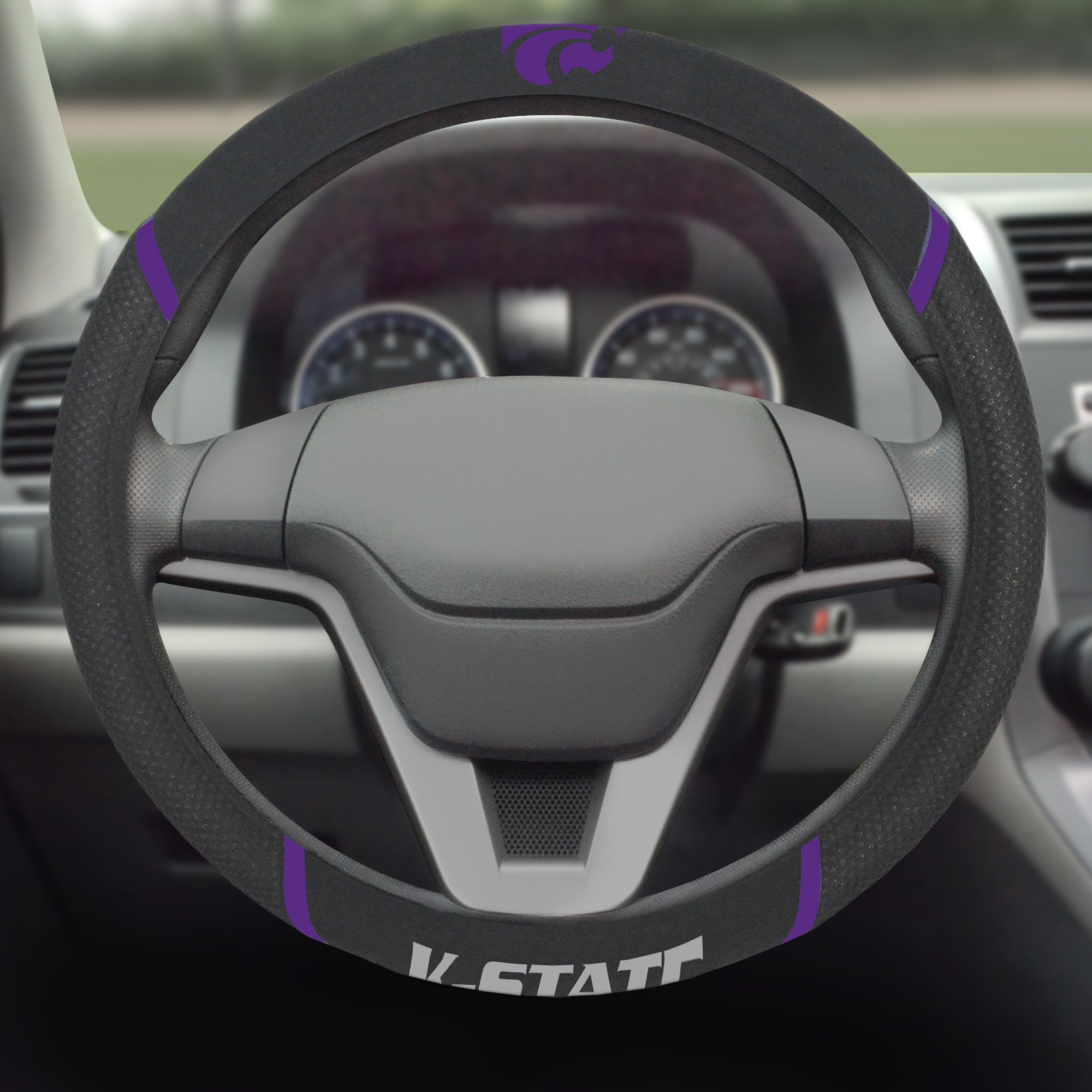 FANMATS, Kansas State University Embroidered Steering Wheel Cover