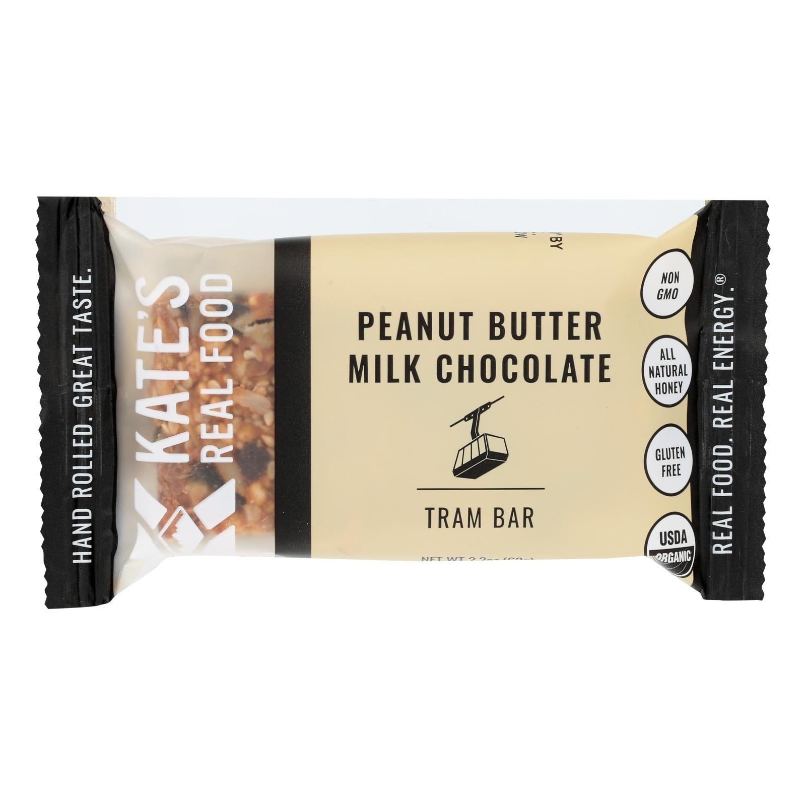 Kate'S Real Food, Kate's Real Food - Bar Tram Peanut Butter Milk Cho - Case of 12 - 2.2 OZ (Pack of 12)