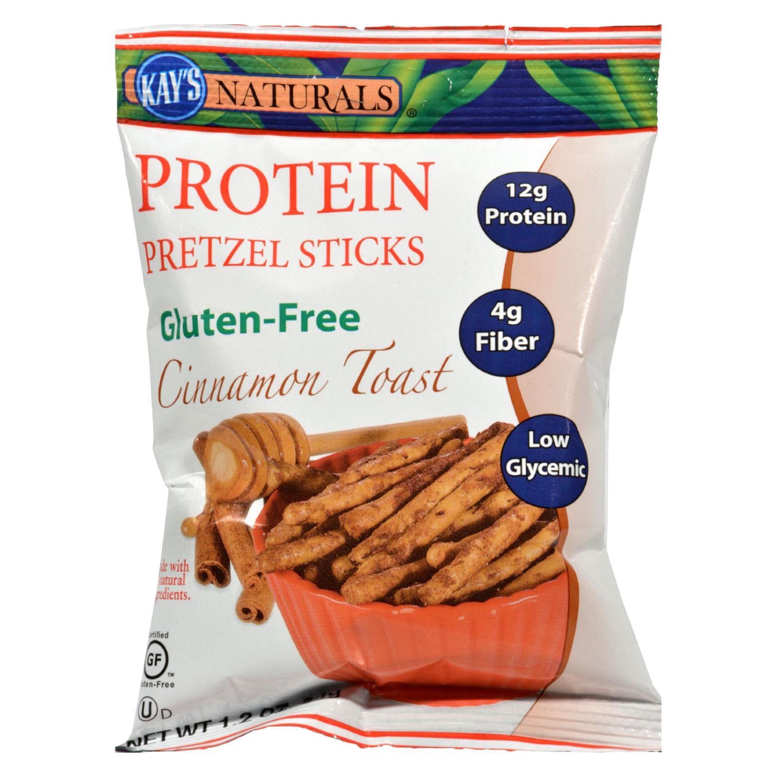 Kay'S Naturals, Kay's Naturals Protein Pretzel Sticks Cinnamon Toast - 1.2 oz - Case of 6 (Pack of 6)