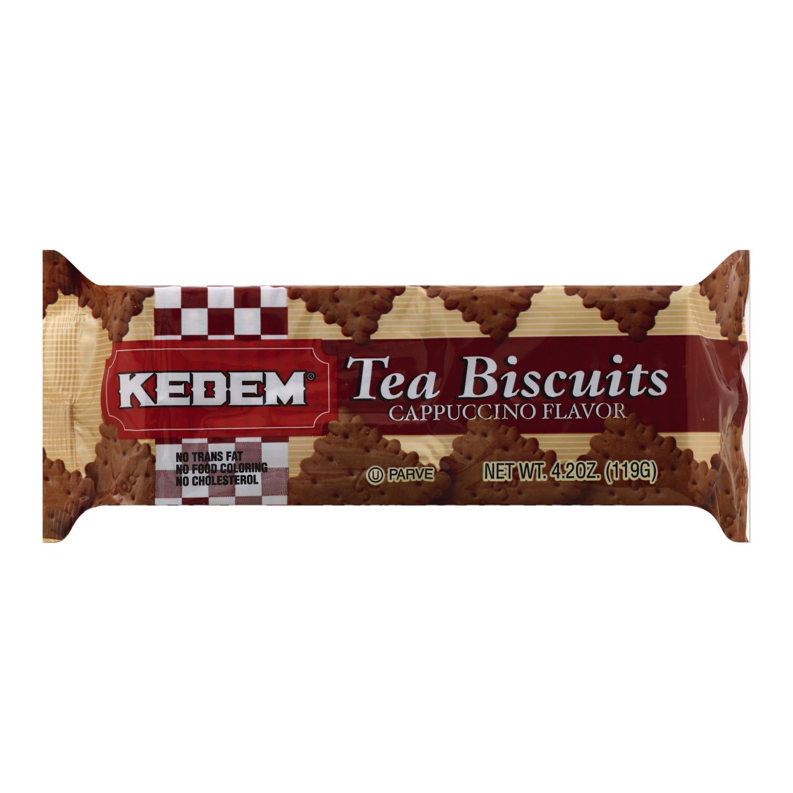 Kedem, Kedem Tea Biscuits - Cappuccino - Case of 24 - 4.2 oz. (Pack of 24)