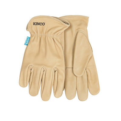 KINCO LLC, Kinco Hydroflector Men's Indoor/Outdoor Premium Grain Driver Gloves Tan L 1 pair