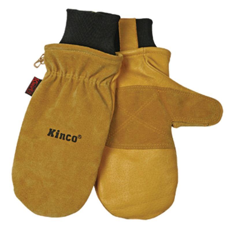KINCO LLC, Kinco L Pigskin Leather Black/Gold Mittens