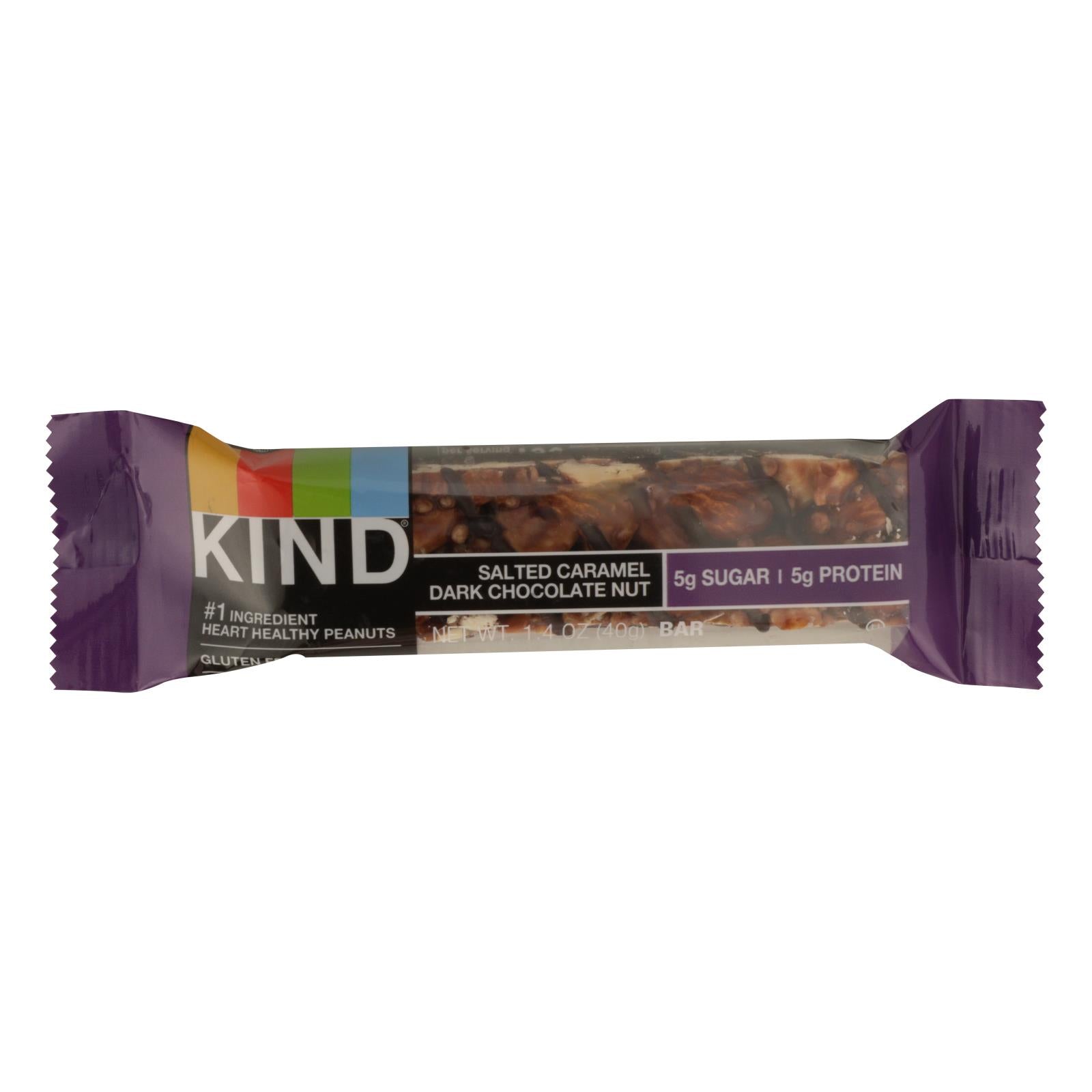 Kind, Kind - Bar Salted Caramel Dark Chocolate - Case of 12 - 1.4 OZ (Pack of 12)