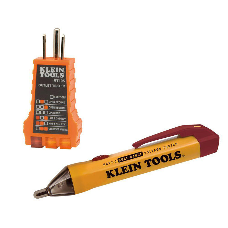 Klein Tools, Klein Tools 12-1000 V Digital Voltage Tester With Receptacle 1 pk