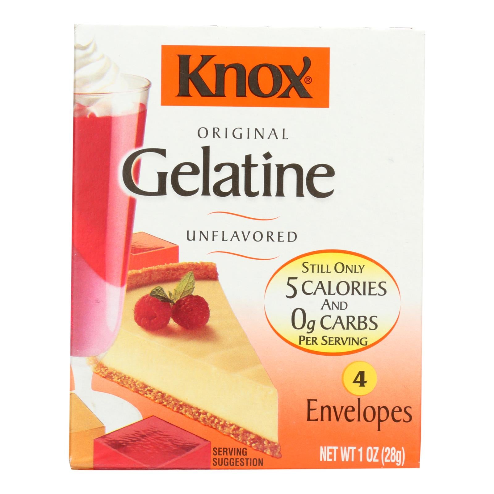 Knox Kraft, Knox Kraft Gelatine - Unflavored - Case of 48 - 1 oz (Pack of 48)