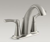 Sterling International Inc, Kohler R37024-4d1-Bn 4 Brushed Nickel Mistos Two Handle Centerset Lavatory Faucet